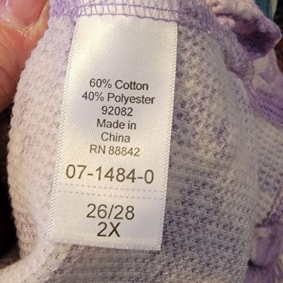 #383 Women Within Purple tye dye tunic,sze. 26/28W - Picture 8 of 9